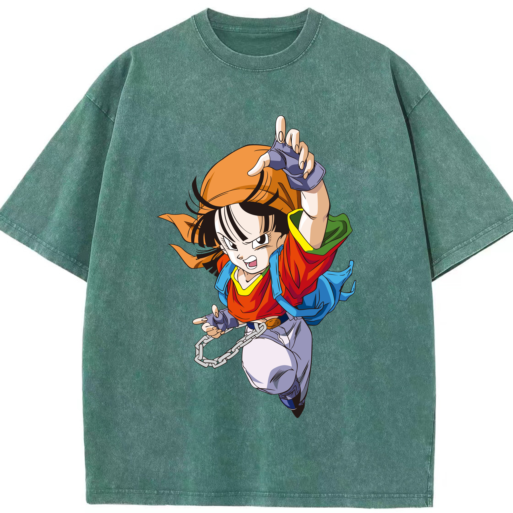 （画像用） ドラゴンボール パン DRAGON BALL Pan 綿100% ヴィンテージ風 半袖Tシャツ（フロントプリント）